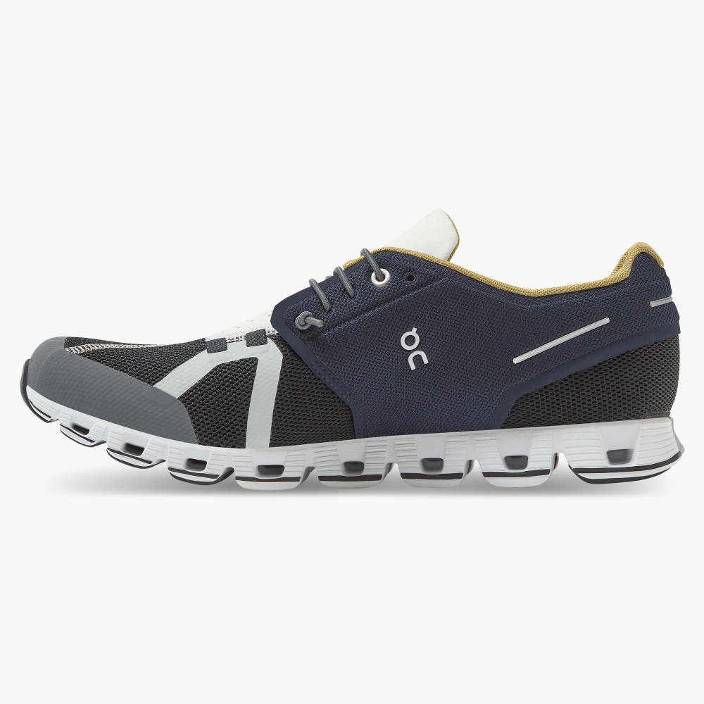 ON Running Cloud 70: Løb gennem junglen! Herresko, exceptionel komfort, Cobble/Jungle farver, outlet pris Schweiz.